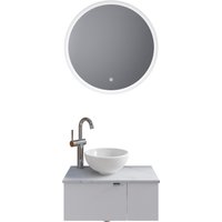 Saphir Badmöbel-Set "Serie 6915", (4 St.), Gäste-Bad, 70 cm breit, mit LED-Spiegel, offenem Fach und 2 Türen von Saphir