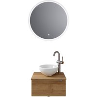 Saphir Badmöbel-Set "Serie 6915", (4 St.), Gäste-Bad, mit LED-Spiegel und 1 Tür von Saphir