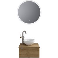 Saphir Badmöbel-Set "Serie 6915", (4 St.), Gäste-Bad, mit LED-Spiegel und 1 Tür von Saphir