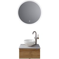 Saphir Badmöbel-Set "Serie 6915", (4 St.), Gäste-Bad, mit LED-Spiegel und 1 Tür von Saphir
