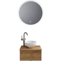 Saphir Badmöbel-Set "Serie 6915", (4 St.), Gäste-Bad, mit LED-Spiegel und 1 Tür von Saphir