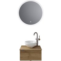 Saphir Badmöbel-Set "Serie 6915", (4 St.), Gäste-Bad, mit LED-Spiegel und 1 Tür von Saphir
