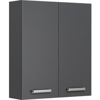 Saphir Hängeschrank "Quickset Wand-Badschrank 60 cm breit mit 2 Türen und 2 Einlegeböden", Badezimmer-Hängeschrank inkl. Türdämpfer, Griffe in Chrom Glanz von Saphir