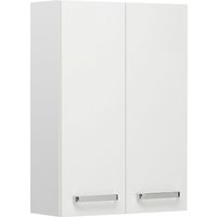 Saphir Hängeschrank "Quickset Wand-Badschrank 50 cm breit mit 2 Türen und 2 Einlegeböden", Badezimmer-Hängeschrank inkl. Türdämpfer, Griffe in Chrom Glanz von Saphir