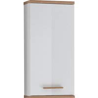 Saphir Hängeschrank "Quickset Badschrank 35,5 cm breit mit 1 Tür und 2 Glas-Einlegeböden", Badezimmer-Hängeschrank inkl. Türdämpfer, Holzgriffe von Saphir