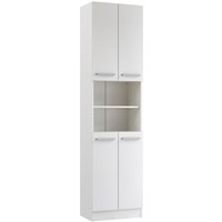 Saphir Hochschrank "Quickset 335 Badschrank 50 cm breit, 4 Türen, 1 Nische, 3 Einlegeböden" von Saphir