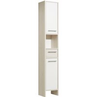 Saphir Hochschrank "Quickset 350 Badschrank 33 cm breit, 2 Türen, 1 Schublade, 1 Nische", (1 St.) von Saphir