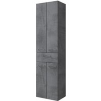 Saphir Hochschrank "Quickset 945 Badschrank, 50 cm breit, 4 Türen, 1 Schublade", Badezimmer-Hochschrank inkl. Türdämpfer, Griffe in Chrom glänzend von Saphir