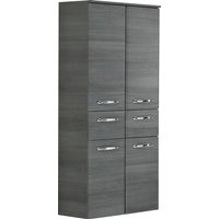 Saphir Midischrank "Quickset Badschrank 60 cm breit, 141 cm hoch mit 4 Türen", Badezimmer-Midischrank inkl. Türdämpfer, Griffe in Chrom glänzend von Saphir