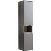 Saphir Midischrank "Quickset Badschrank 30 cm breit, 2 Türen, 1 Nische, 2 Einlegeböden", Badezimmer-Midischrank inkl. Türdämpfer, grifflos von Saphir
