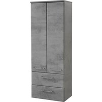 Saphir Midischrank "Quickset 945 Badschrank 50 cm breit, 2 Türen, 2 Schubladen", Badezimmer-Midischrank inkl. Türdämpfer, Griffe in Chrom glänzend von Saphir