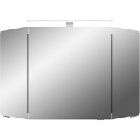 Saphir Spiegelschrank "Cassca Sprint Badschrank, 3 Spiegeltüren, 6 Einlegeböden, 100 cm breit" inkl. LED-Beleuchtung, Türdämpfer, Schalter-/Steckdosenkombination von Saphir