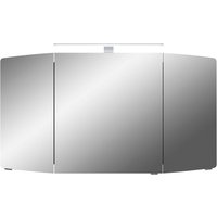 Saphir Spiegelschrank "Cassca Sprint Badschrank, 3 Spiegeltüren, 6 Einlegeböden, 120 cm breit" inkl. LED-Beleuchtung, Türdämpfer, Schalter-/Steckdosenkombination von Saphir