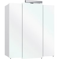 Saphir Spiegelschrank "Quickset 311 Badschrank, 3 Spiegeltüren, 6 Einlegeböden, 68 cm breit", inkl. LED-Beleuchtung, Schalter-/Steckdosenkombination von Saphir