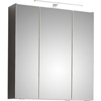 Saphir Spiegelschrank "Quickset 357 Badschrank, 3 Spiegeltüren, 6 Einlegeböden, 65 cm breit", inkl. LED-Beleuchtung, Türdämpfer, Schalter-/Steckdosenkombination von Saphir