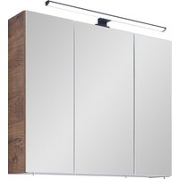 Saphir Spiegelschrank "Quickset 374 Badschrank, 3 Spiegeltüren, 6 Einlegeböden, 75 cm breit" von Saphir