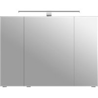 Saphir Spiegelschrank "6005 Sprint Badschrank, 3 Spiegeltüren, 6 Einlegeböden, 98 cm breit" inkl. LED-Beleuchtung, Türdämpfer, Schalter-/Steckdosenkombination von Saphir