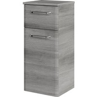 Saphir Unterschrank "Quickset Badschrank mit 1 Tür, 1 Schublade, 1 Glas-Einlegeboden", 30 cm breit, Badezimmerschrank inkl. Türdämpfer, Griffe in Chrom Glanz von Saphir