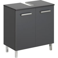 Saphir Waschbeckenunterschrank "Quickset Unterbeckenschrank mit 2 Türen, 60 cm breit, ohne Waschbecken", Waschbeckenschrank inkl. Türdämpfer, Griffe in Chrom Glanz von Saphir