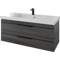 Saphir Waschtisch "Serie Balto Mineralmarmor-Waschtisch mit Unterschrank, 123 cm breit", Waschplatz mit 2 Schubladen, Badschrank in verschiedenen Ausführungen von Saphir