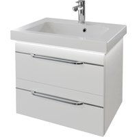 Saphir Waschtisch "Serie Balto Mineralmarmor-Waschtisch mit Unterschrank, 64,4 cm breit" 2 Stk. tlg. Waschplatz mit 2 Schubladen, Badschrank in verschiedenen Ausführungen von Saphir