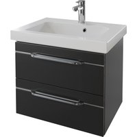 Saphir Waschtisch "Serie Balto Mineralmarmor-Waschtisch mit Unterschrank, 64,4 cm breit", Waschplatz mit 2 Schubladen, Badschrank in verschiedenen Ausführungen von Saphir