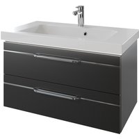 Saphir Waschtisch "Serie Balto Mineralmarmor-Waschtisch mit Unterschrank, 92 cm breit", Waschplatz mit 2 Schubladen, Badschrank in verschiedenen Ausführungen von Saphir