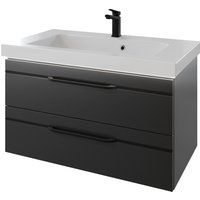 Saphir Waschtisch "Serie Balto Mineralmarmor-Waschtisch mit Unterschrank, 92 cm breit", Waschplatz mit 2 Schubladen, Badschrank in verschiedenen Ausführungen von Saphir