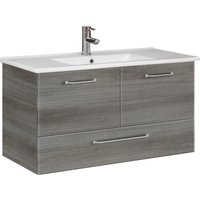 Saphir Waschtisch "Quickset Keramikwaschtisch mit Unterschrank, 100 cm breit, Waschplatz" von Saphir