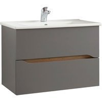 Saphir Waschtisch "Quickset Keramikwaschtisch mit Unterschrank, 75 cm breit" von Saphir