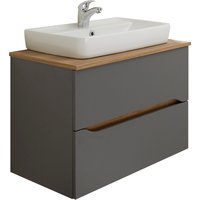 Saphir Waschtisch "Quickset Keramik-Aufsatzbecken mit Unterschrank, 73 cm breit" von Saphir