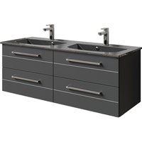 Saphir Waschtisch "Serie 6025 Mineralmarmor-Waschtisch mit Unterschrank, 132 cm breit" von Saphir