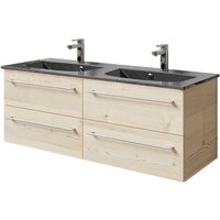 Saphir Waschtisch "Serie 6025 Mineralmarmor-Waschtisch mit Unterschrank, 132 cm breit" von Saphir