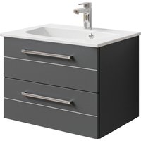 Saphir Waschtisch "Serie 6025 Mineralmarmor-Waschtisch mit Unterschrank, 67 cm breit" 2 Stk. tlg. Waschplatz mit 2 Schubladen, hängend, verschiedene Ausführungen von Saphir