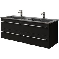 Saphir Waschtisch "Serie 6025 Mineralmarmor-Waschtisch mit Unterschrank, 132 cm breit", Doppel-Waschplatz mit 4 Schubladen, hängend, verschiedene Ausführungen Saphir Waschtisch "Serie 6025 Mineralmarmor-Waschtisch mit Unterschrank, 132 cm breit", Doppel-Waschplatz mit 4 Schubladen, hängend, verschiedene Ausführungen von Saphir