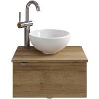 Saphir Waschtisch "Serie 6915 Waschschale mit Unterschrank für Gästebad, Gäste WC" von Saphir