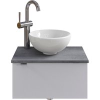 Saphir Waschtisch "Serie 6915 Waschschale mit Unterschrank für Gästebad, Gäste WC" von Saphir