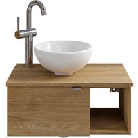 Saphir Waschtisch "Serie 6915 Waschschale mit Unterschrank für Gästebad, Gäste WC" von Saphir