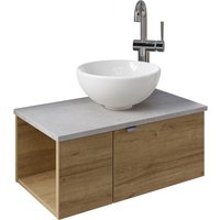 Saphir Waschtisch "Serie 6915 Waschschale mit Unterschrank für Gästebad, Gäste WC" von Saphir