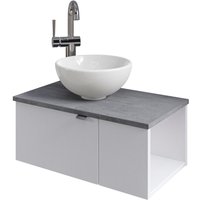 Saphir Waschtisch "Serie 6915 Waschschale mit Unterschrank für Gästebad, Gäste WC" von Saphir