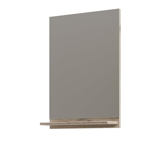 Pelipal Badezimmer-Spiegelpaneel Quickset 313 in Sanremo Eiche Terra quer Nachbildung, 70 cm x 50 cm | Spiegel auf Trägerplatte von Pelipal