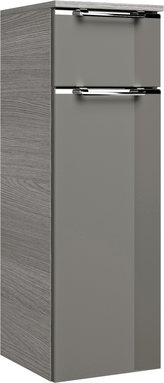 Pelipal Highboard Trentino Beimöbel Glas grau, graphit struktur quer von Pelipal