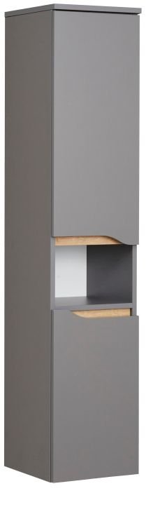 Pelipal Midischrank Capri in quarzgrau mit Holzoptik von Pelipal