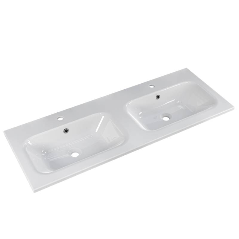 Pelipal Mineralmarmor-Doppelwaschbecken Quantum 07 Weiß 121 cm Pelipal Mineralmarmor-Doppelwaschbecken Quantum 07 Weiß 121 cm von Pelipal