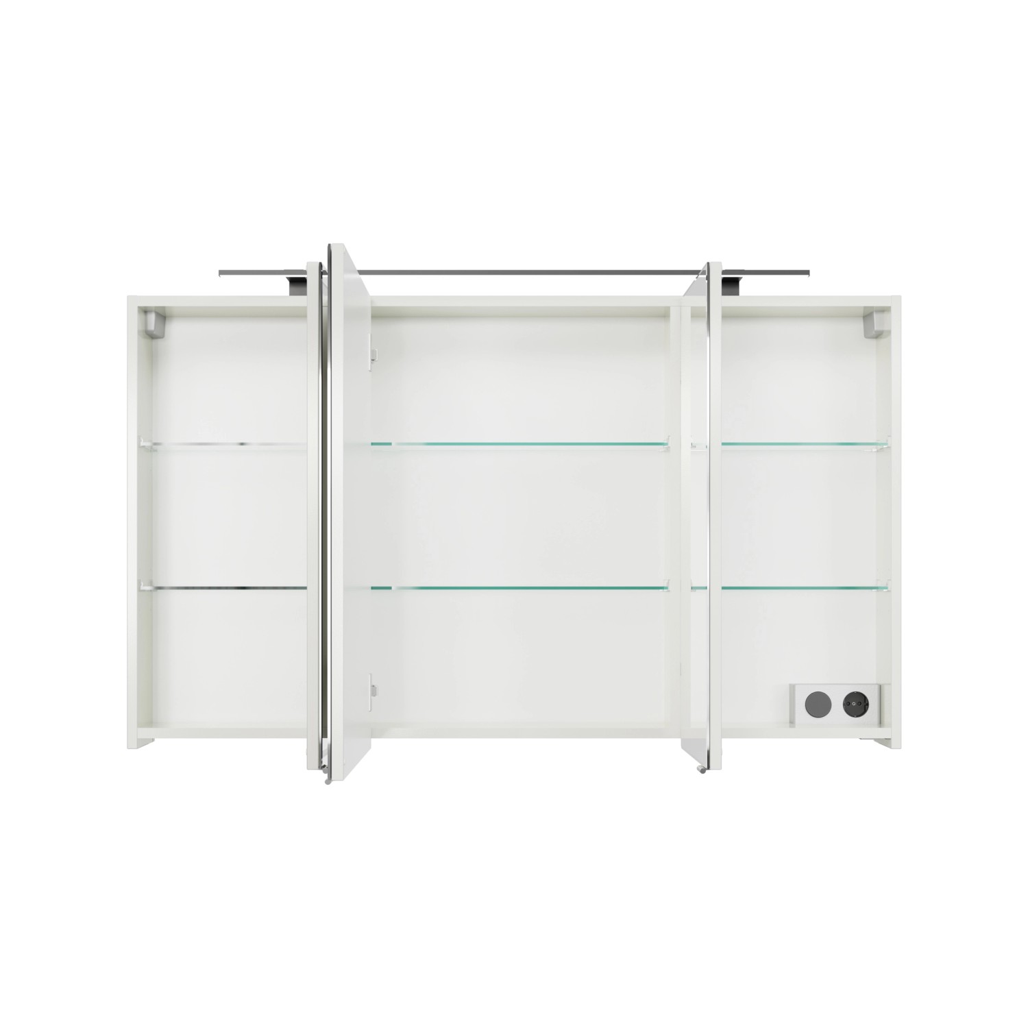 Pelipal Spiegelschrank Quantum 07 Schneeweiß Glanz 120 cm (35/50/35) von Pelipal