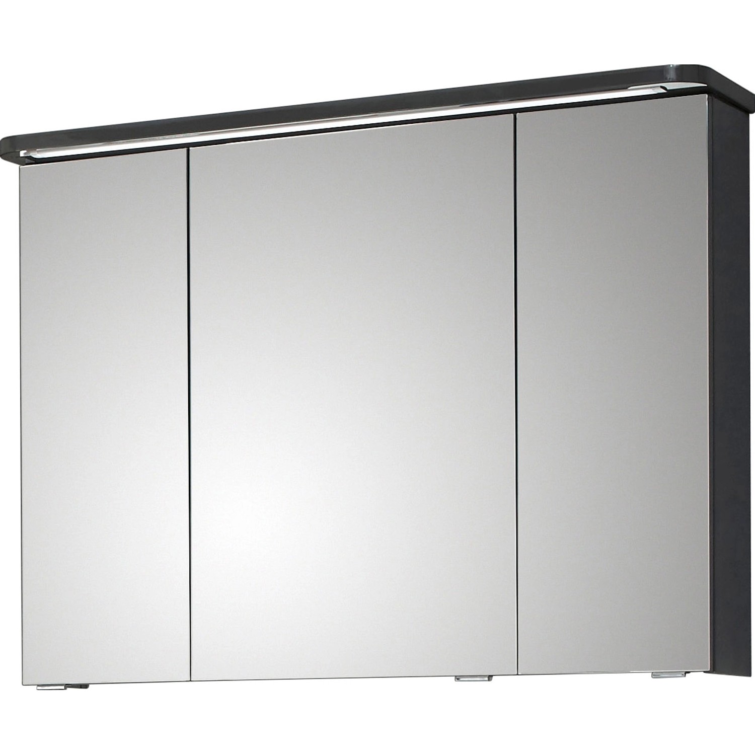 Pelipal Spiegelschrank Serie 4005 Quarzgrau Hochglanz 90 cm mit Softclose Türen von Pelipal