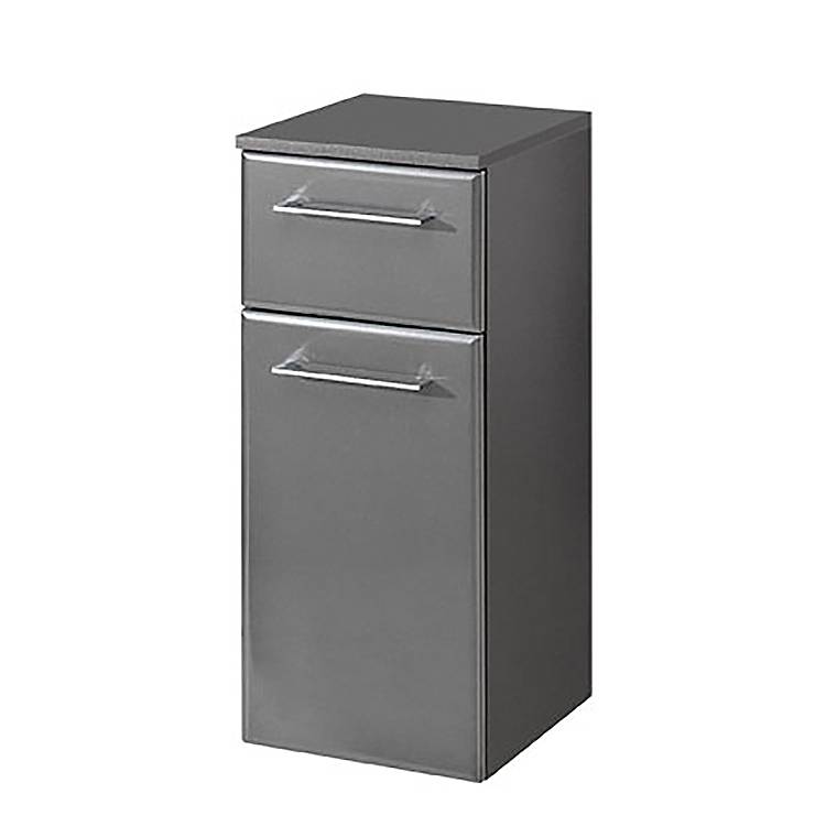 Pelipal Unterschrank Java Grey Spanplatte Hochglanz Anthrazit 30x72x33 cm (BxHxT) Modern von Pelipal