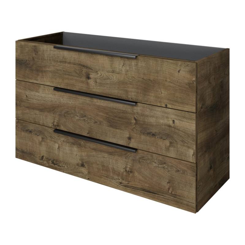 Pelipal Unterschrank für Doppel-Waschtisch Quantum 07 Eiche Ribbeck Quer 120 cm von Pelipal