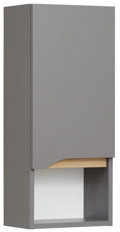 Pelipal Wandschrank Capri in quarzgrau mit Holzoptik von Pelipal