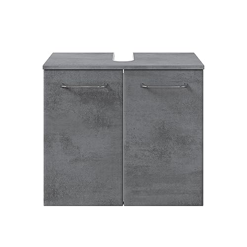 Pelipal Waschbeckenunterschrank, Holzwerkstoff, Oxid Dunkelgrau, 53x60x33 cm von Pelipal